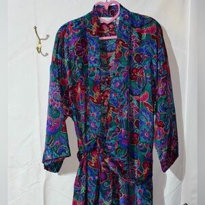 Vibrant Floral Women's Robe